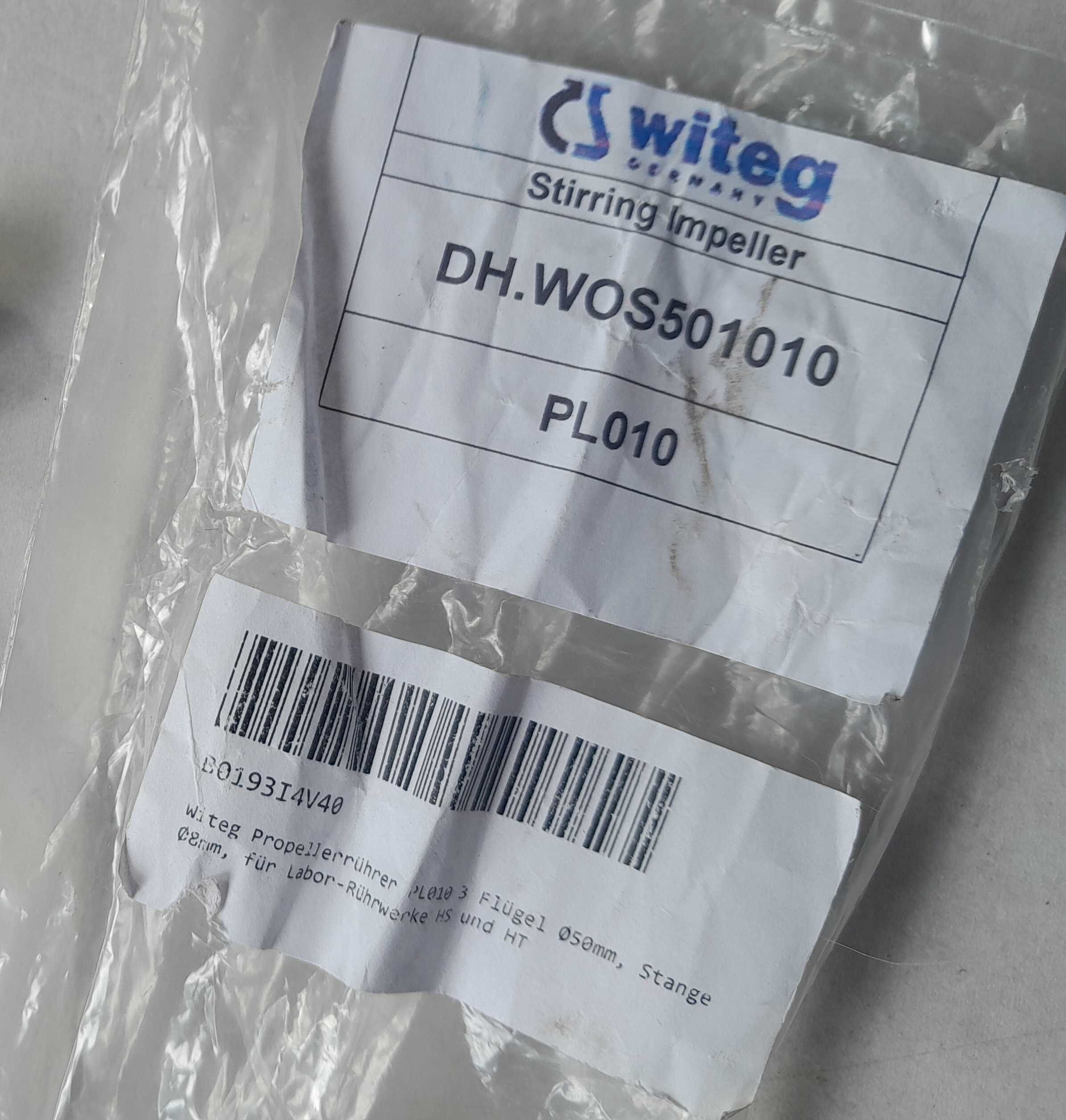 Witeg Mieszadło laboratoryjne śmigła PL010 3 skrzydła Ø 50 mm, zwrot