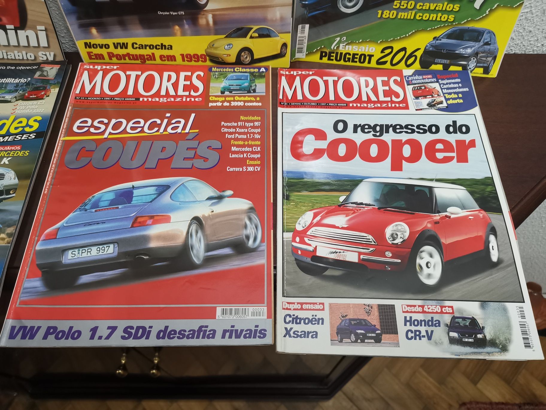 8 Revistas Automóvel - 6 Auto Magazine / 2 Super Motores