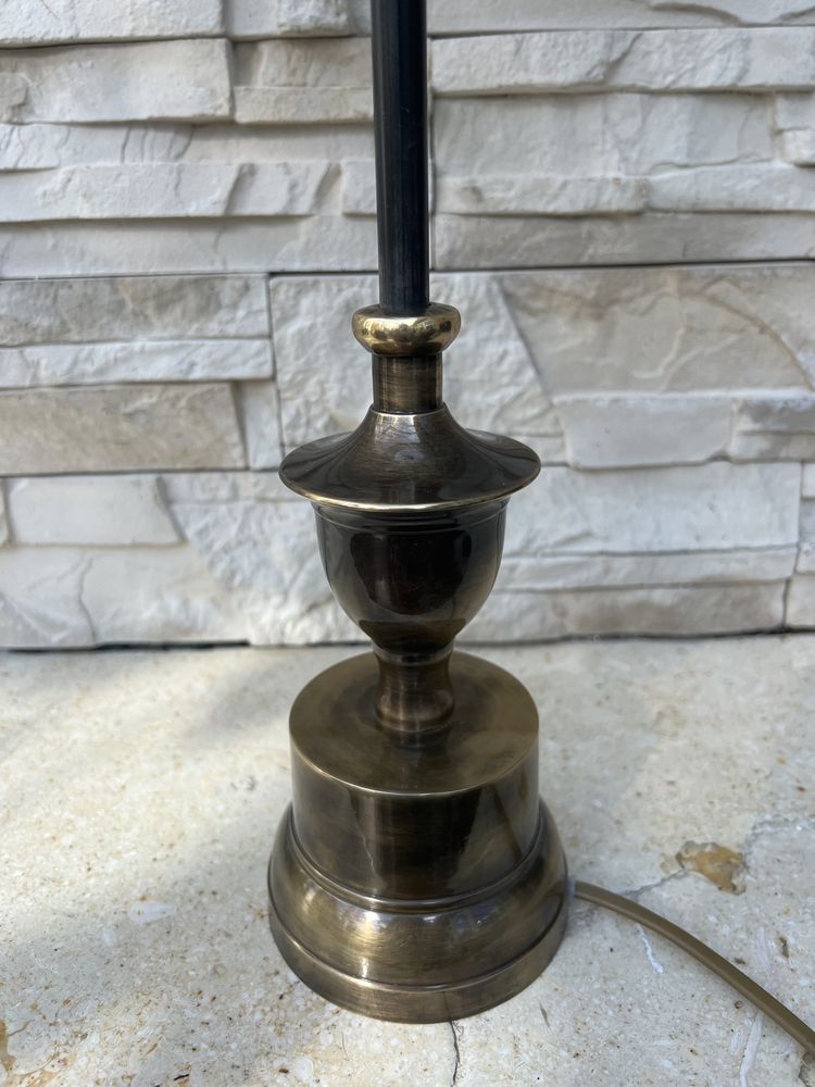 Ekskluzywna lampa lampka z brązu wys 65 cm