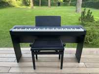Pianino cyfrowe Yamaha P-145 B w wersji Home Bundle z siedziskiem