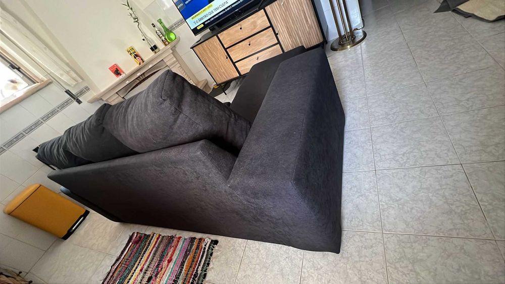 Sofá 3 Lugares com Chaise – Confortável e Super Leve