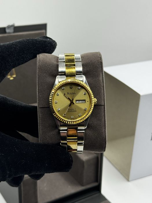 Bulova Eminence Diamond dial 36MM Quartz rzadki zegarek