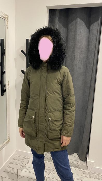 р. S - Парка ZARA куртка зимова плащ пальто Зара