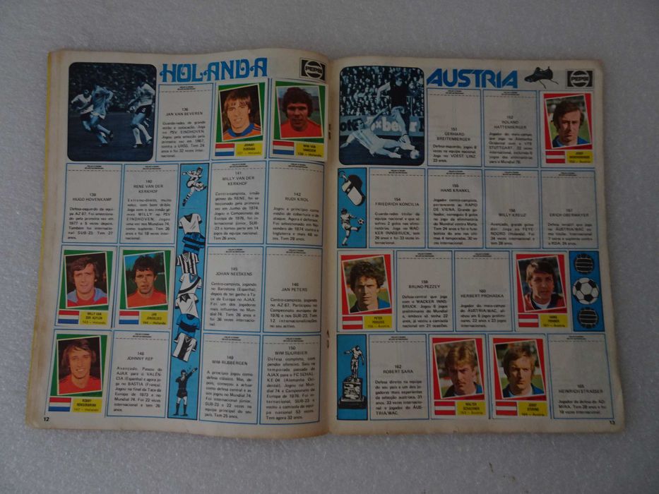 Caderneta de cromos de futebol Argentina 78 (tem 77 cromos)