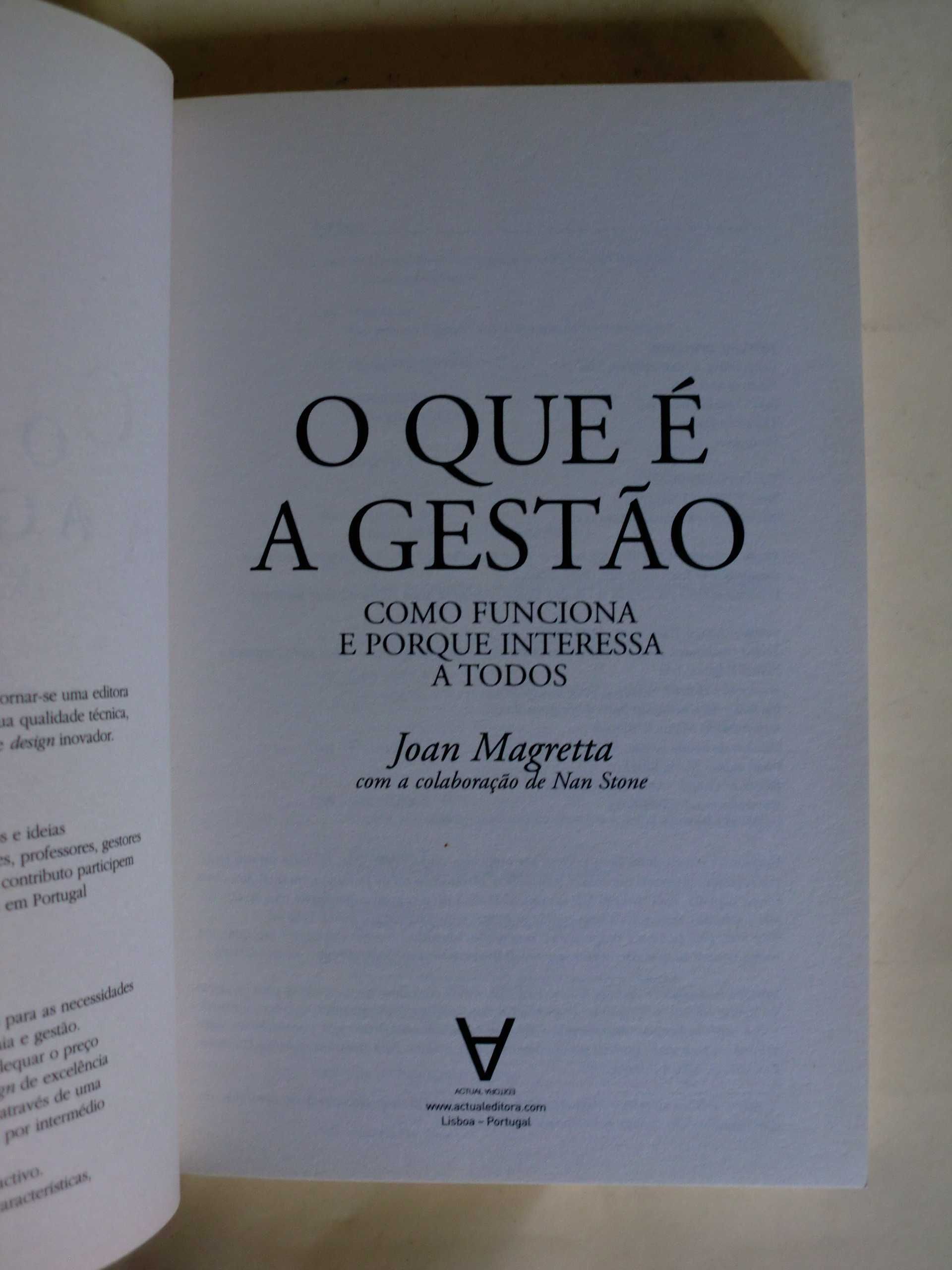 O Que è A Gestão
de Joan Magretta