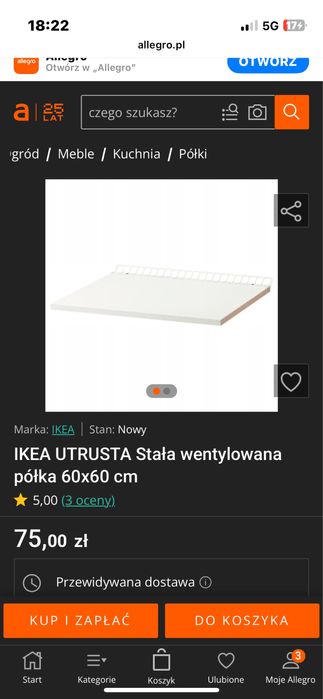 Półka wentylowana od ikea do obudowy metod