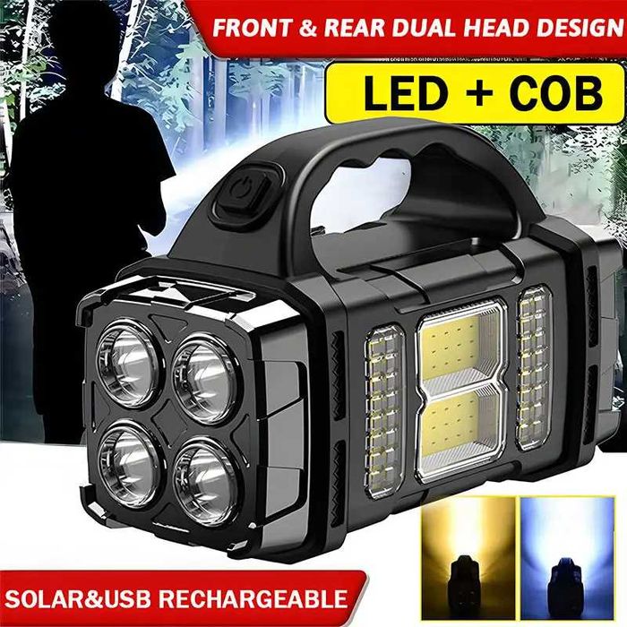 Wielofunkcyjna przenośna lampa LED i COB