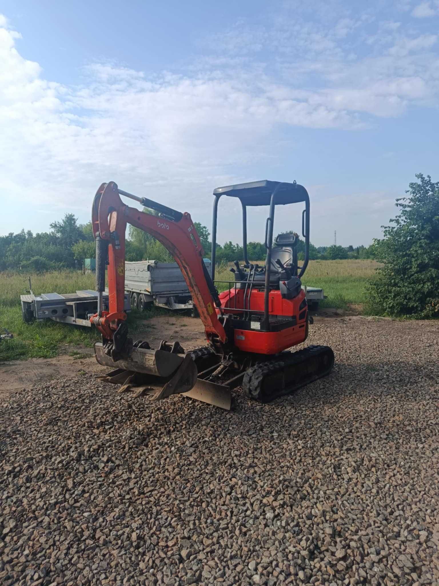 minikoparka KUBOTA U17 2017r