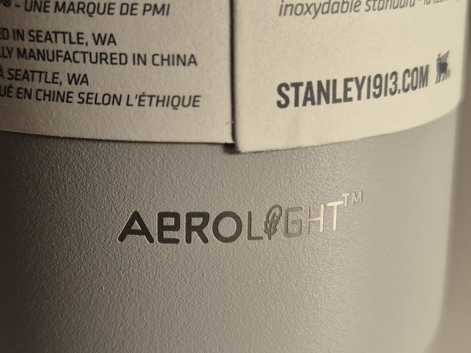 Термокружка Stanley AeroLight Transit Bottle 591 мл термочашка сіра