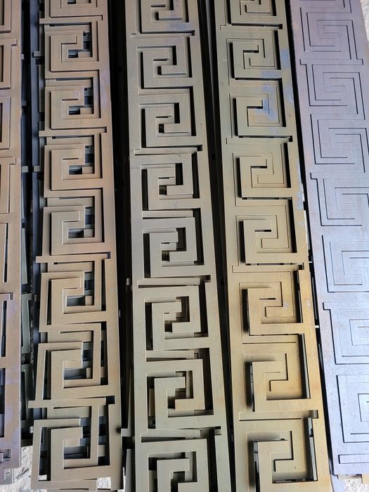 Grecki wzór ogrodzenie wycinanie CNC