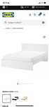 Lozko Malm Ikea jak nowe