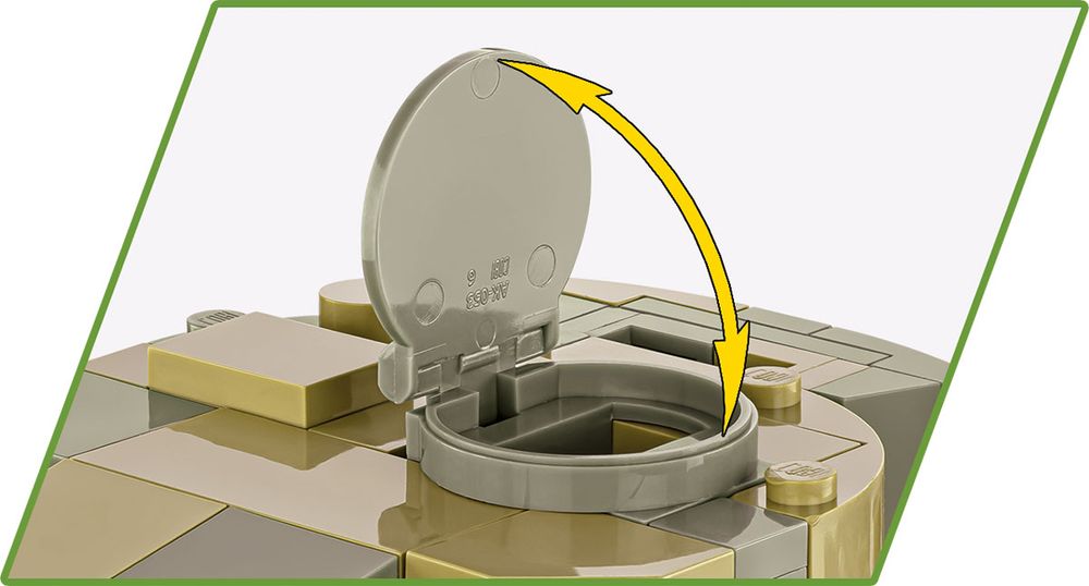 Klocki Cobi 3123 Czołg Pzkpfw VI TIGER Tygrys 131 Hc Ww2 898 El.