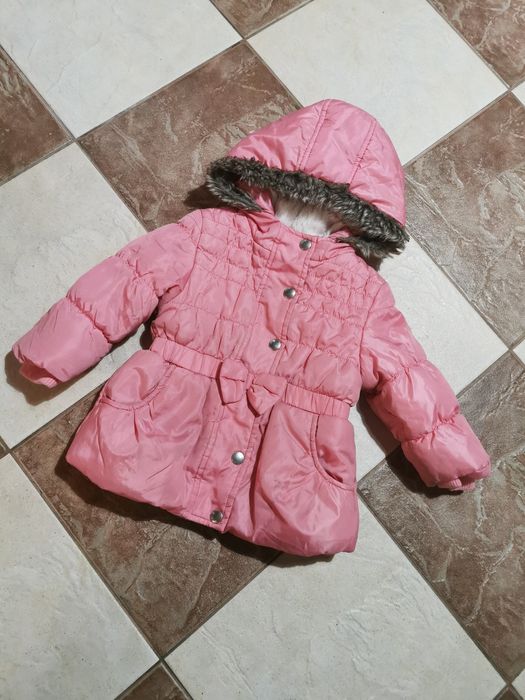 Kurtka zimowa dla dziewczynki dziewczęca 92