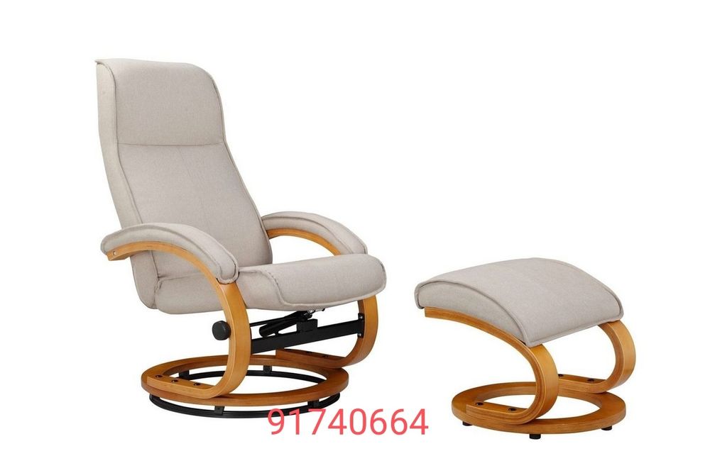 Fotel z podnóżkiem obrotowy rozkladany