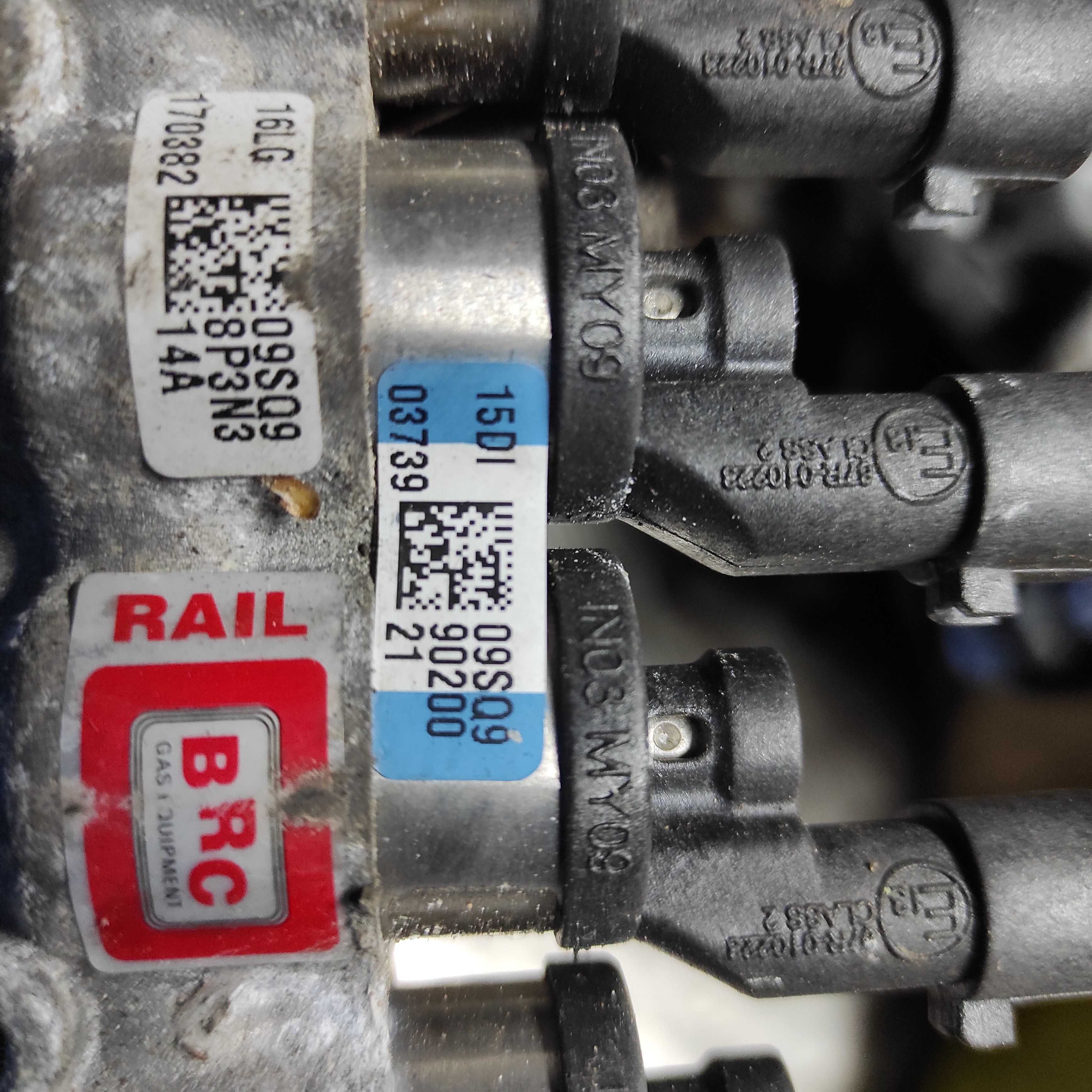 Wtryskiwacz LPG Listwa Wtryskowa BRC 09SQ9 Komplet