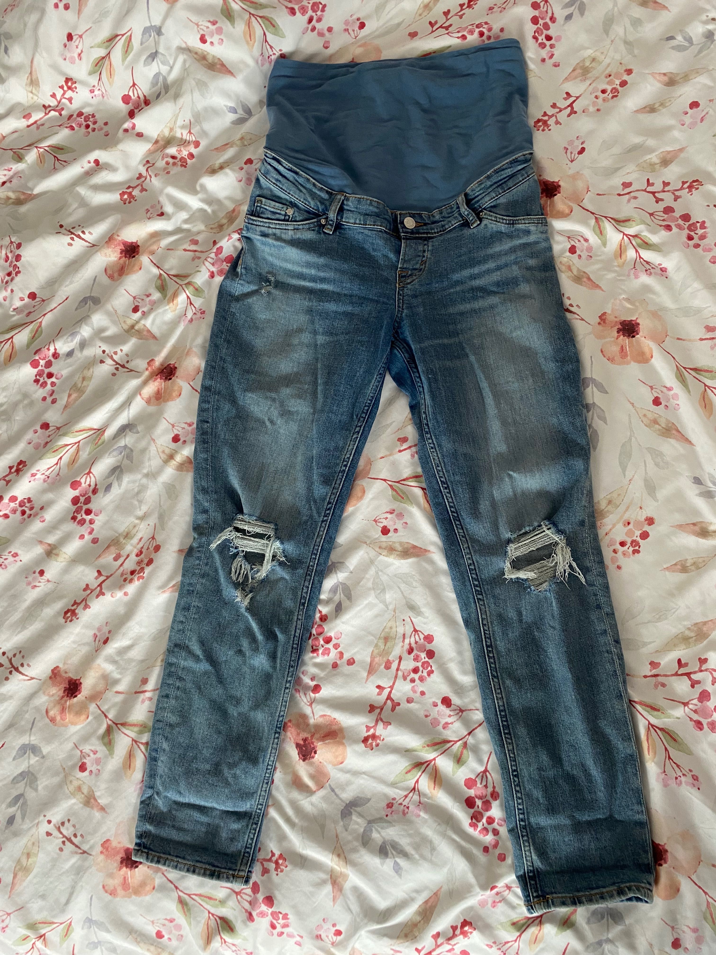 Spodnie ciążowe mom jeans jeansy dżinsy S 36 H&M