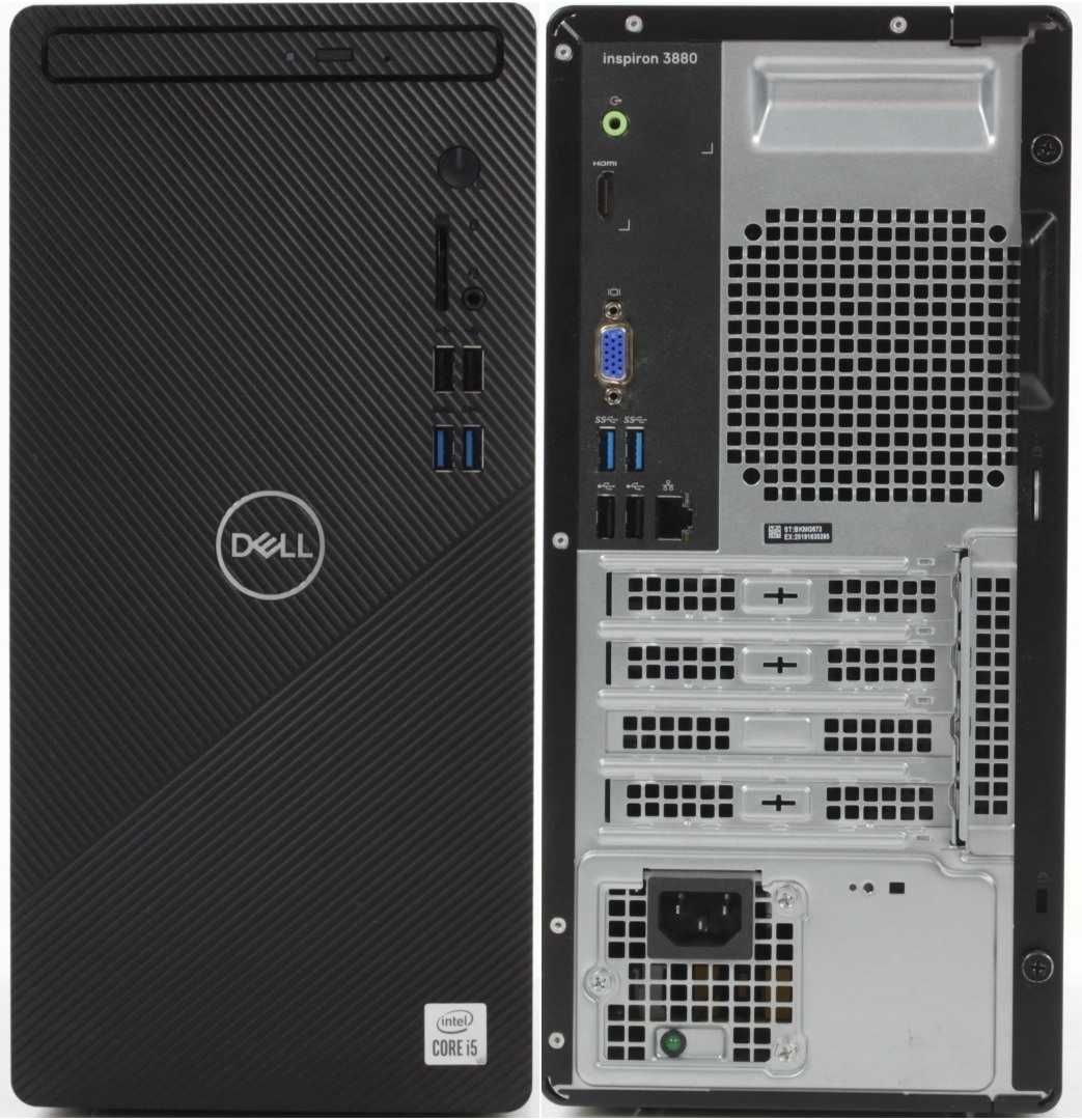 Десктоп Dell Inspiron 3880 TWR (i5-10400/8GB DDR4/Wi-Fi+BT/БП 200Вт/W)