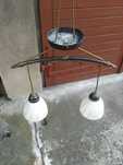 Lampa wisząca na 2 klosze