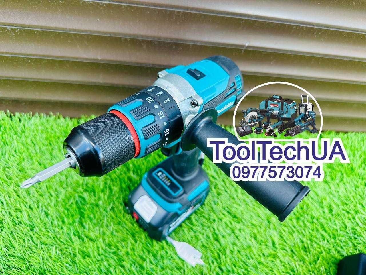 Акумуляторний набор 2/1 Makita Балгарка DGA504BL + Шурупокрут DHP485BL