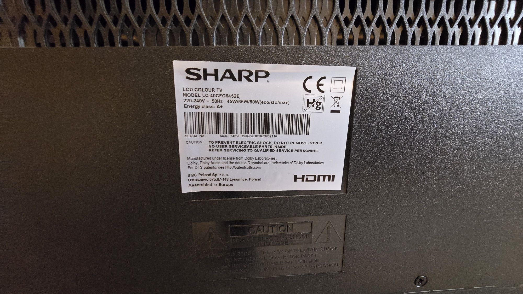Telewizor Sharp LC-40CFG6452E