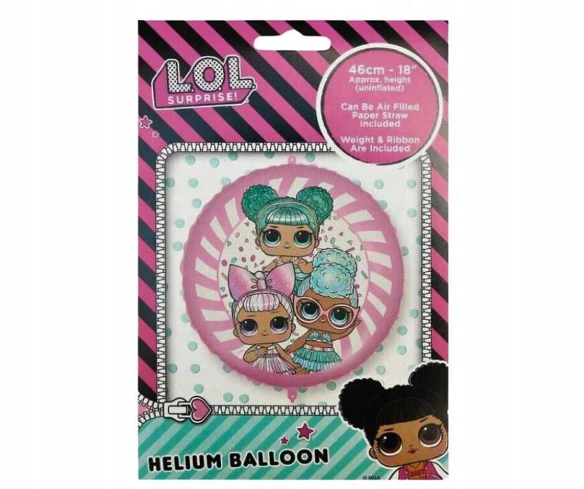 Balon Foliowy LOL Surprise – 36 cm | Do Helu lub Powietrza