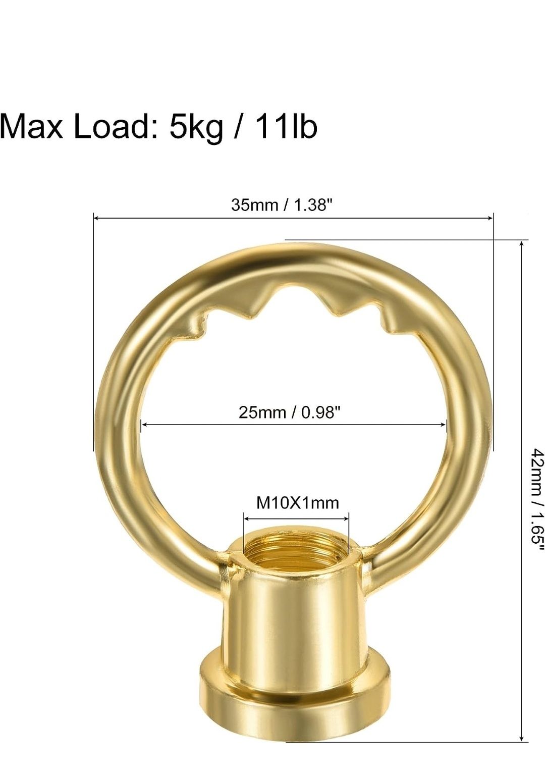 Nakrętka z uchwytem w kształcie oczka  do zawieszania lamp