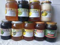 Miód gryczany lipowy spadziowy pyłek pierzga propolis kit pszczeli