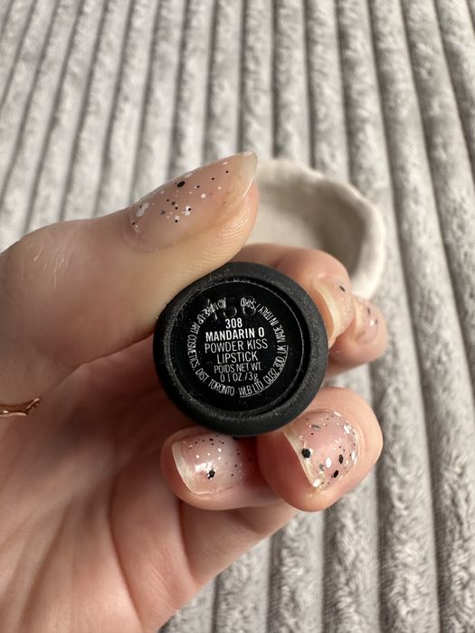 MAC powder kiss lipstick pomadka Mandarin O 308