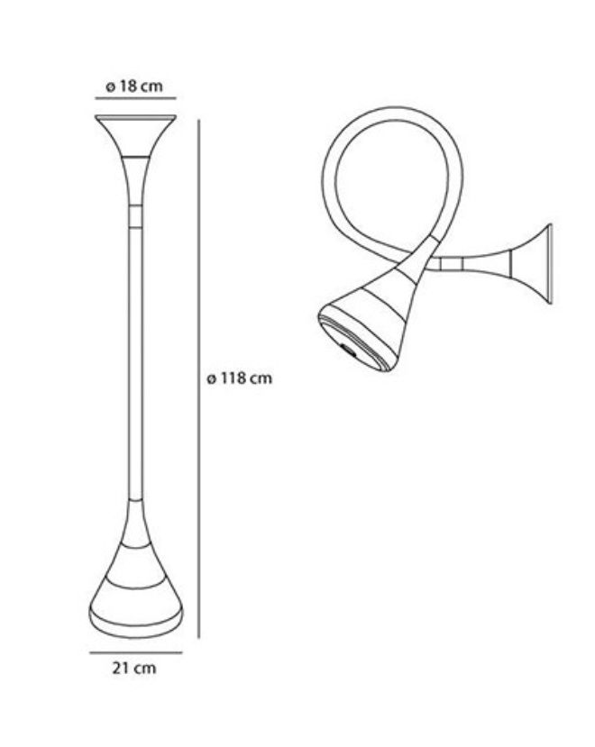 Candeeiro de parede/teto Artemide