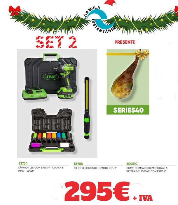 CAMPANHA NATAL: CONJ. MÁQUINA IMPACTO A BATERIA C/OFERTA- REF:SERIE540