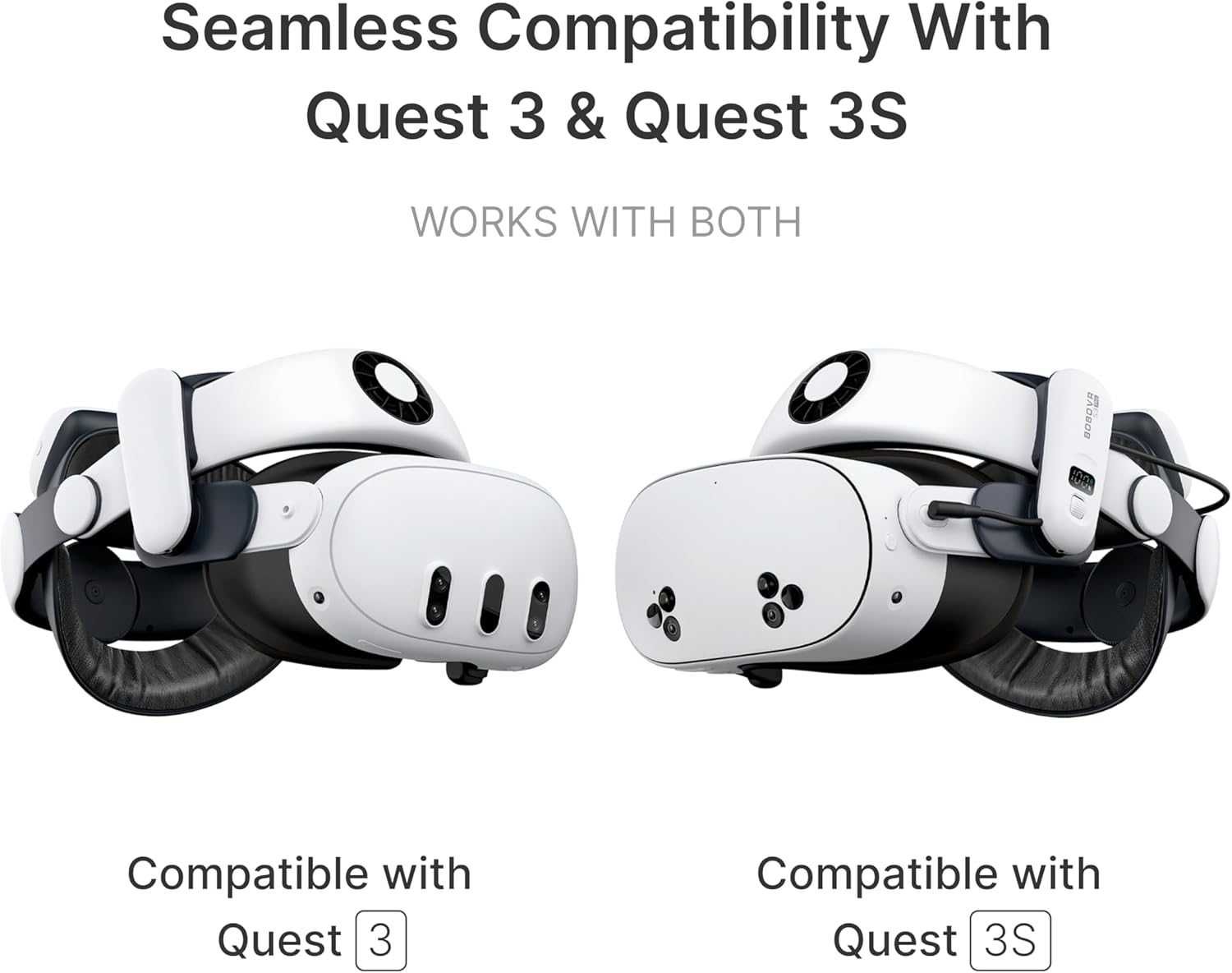 BOBOVR S3 Pro 2 Battery +Dock Head Strap для Meta Quest 3/3S кріплення