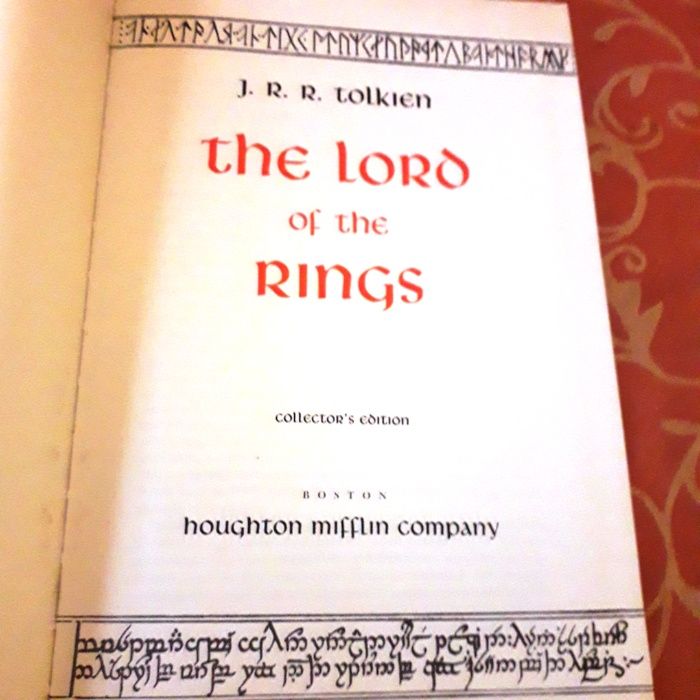 J R R Tolkien - Senhor dos Anéis - HMCo Collectors Ed.Leather