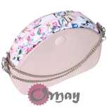 organizer OBAG MOON LIGHT kwiaty pastel pudrowe wkład 2 kieszenie OMAY