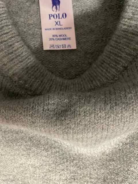 Ralph Lauren - sweter męski z wełną i kaszmirem, 3XL.