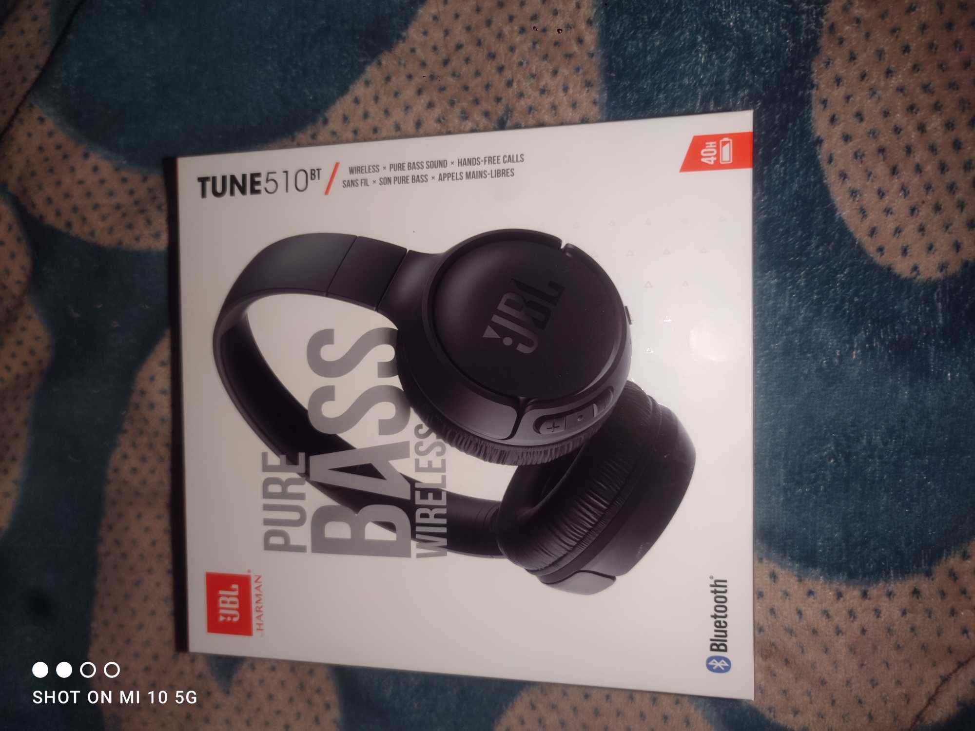 Słuchawki JBL Tune 510 BT, Bluetooth, czarne( NOWE)