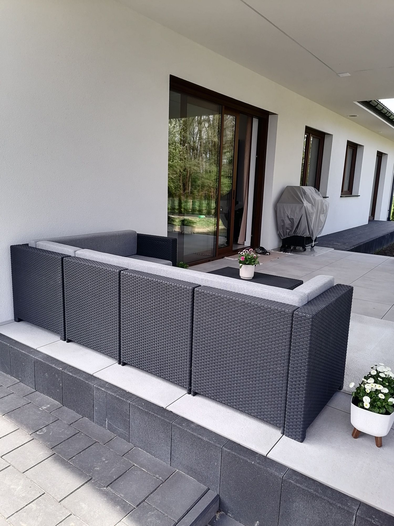 meble ogrodowe, tarasowe, modułowe techno-rattan