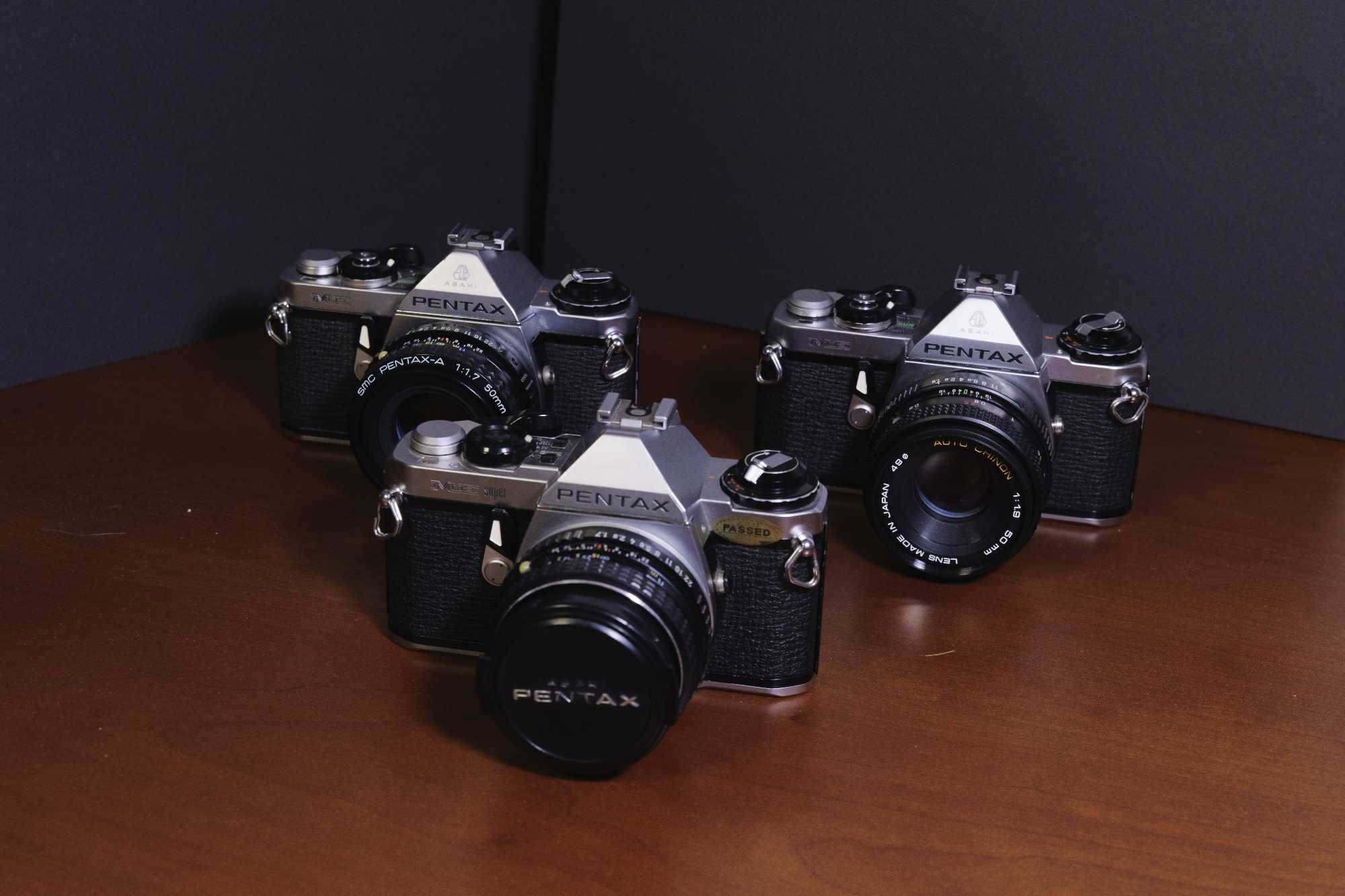 Lote de câmaras Pentax ME e ME Super