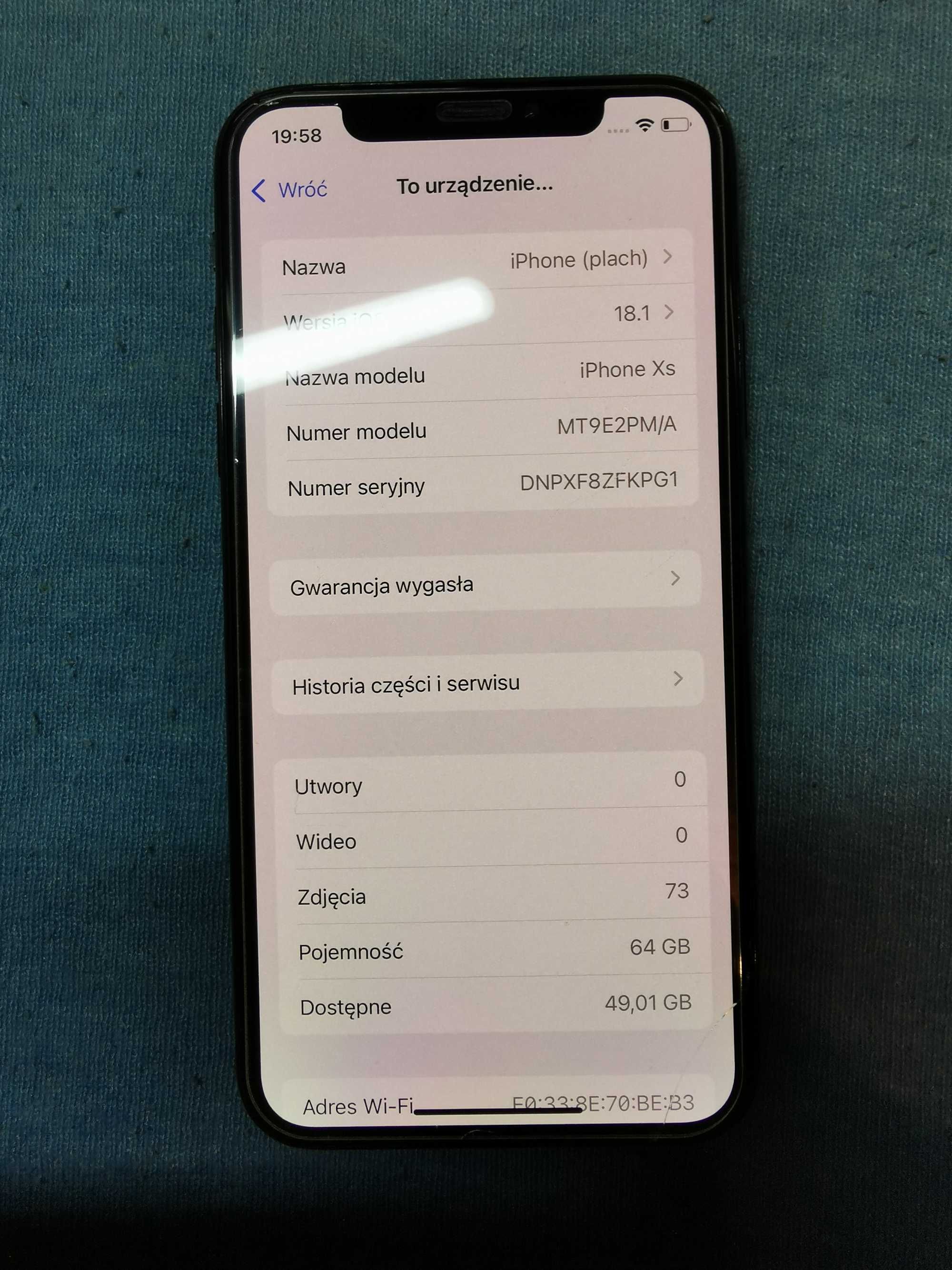 Apple iPhone Xs 64gb space gray