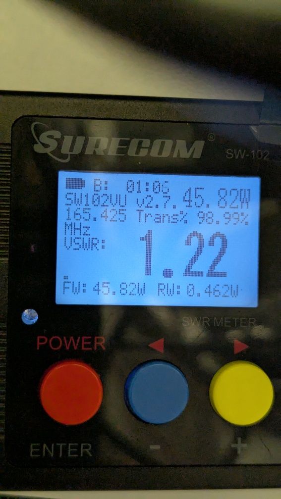 КСХ/КСВ/SWR метр SW-102 125-525 МГц