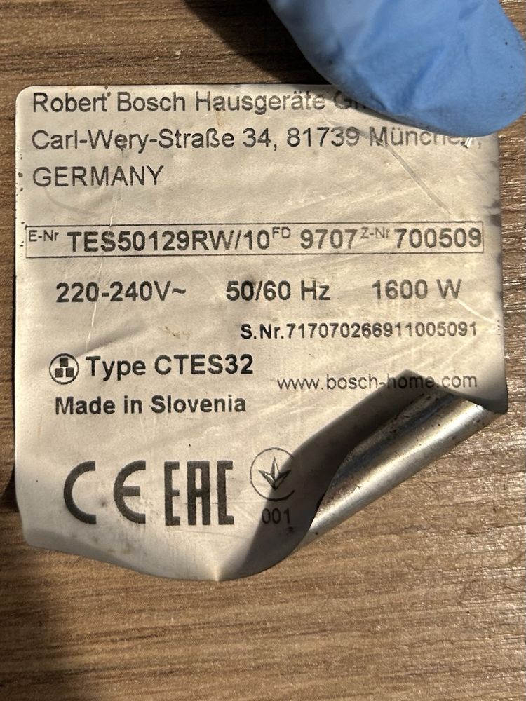 Bosch Verocafe elektronika płyta główna