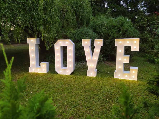 LOVE 120 cm litery led