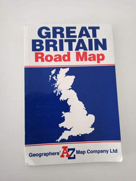 Dokładna mapa drogowa Wielkiej Brytanii