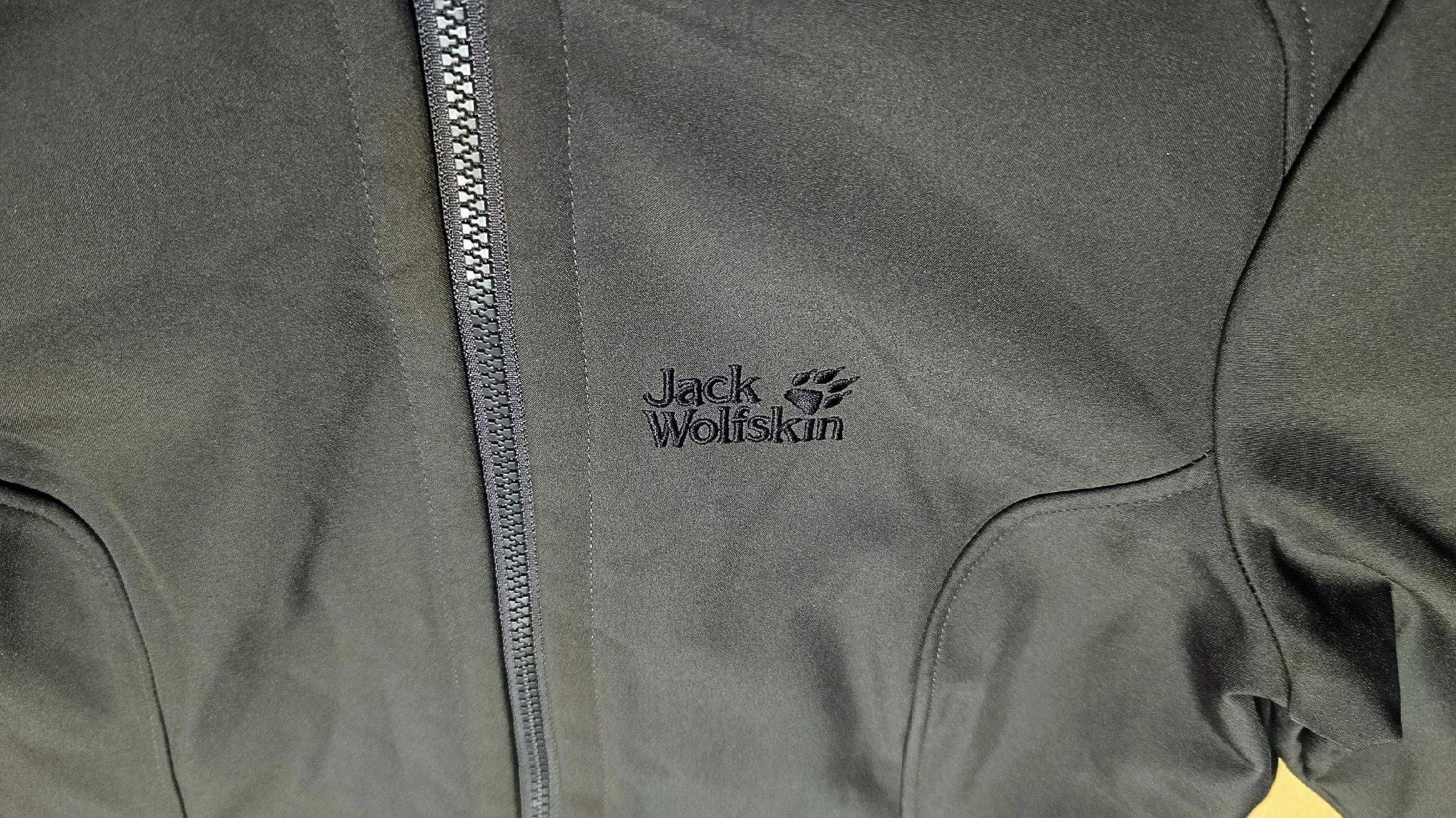 Damska długa ocieplana kurtka JACK WOLFSKIN FLEXSHIELD r.XS st.idealny