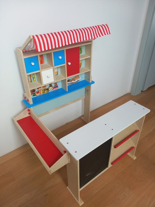 Zabawkowy drewaniany sklep/stragan Playtive