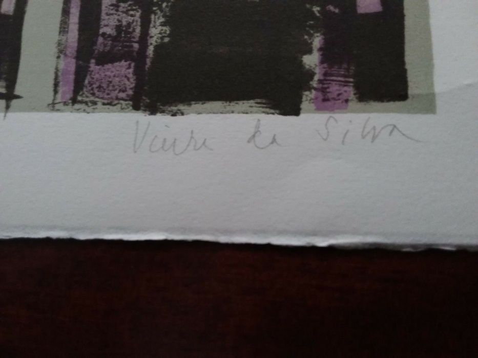 VIEIRA DA SILVA Litografia assinada à mão