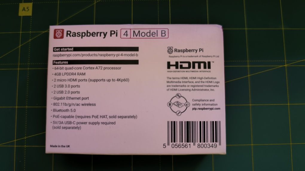 Rasspberry Pi 4 Model B 4Gb