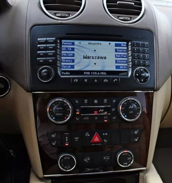 Mercedes NTG 2 Menu Mapa Naprawa Klasa GL, M, R, G, E, A, B, C