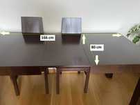 Komplet - stół do max 206 cm + 6 krzeseł