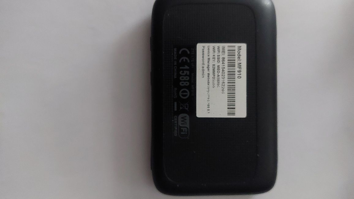 Router ZTE 4G rede MEo