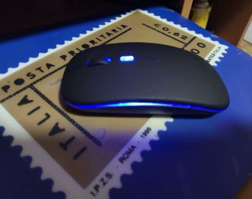 RGB мышь безпроводная мышка с аккумулятором и подсветкой (2G режима)